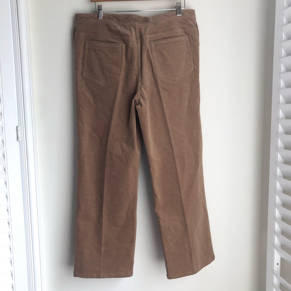 St. John Sport size 12 Beige Straight Leg Corduroy Dress Pants - Picture 8 of 9